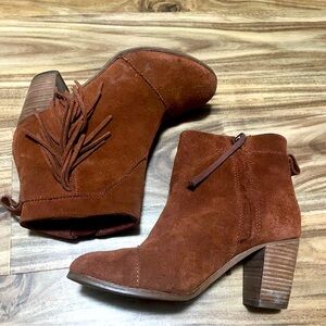 Toms copper colored booties